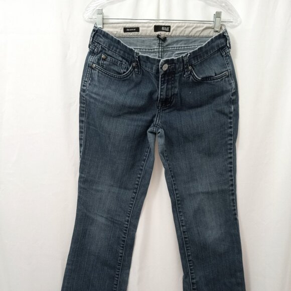 Womens Jeans Size 6 a.n.a Boot Cut Slim Fit Blue Denim Medium Wash 32x31 - Picture 1 of 11